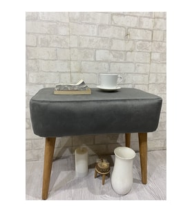 Ahşap Ayak Spor Dikiş Modern Tasarım Puf