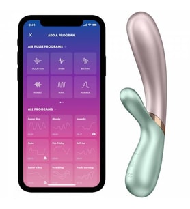G-Bölgesi ve Klitoris Uyarıcı Telefon Kontrollü Isıtmalı Satifyer Hot Lover Pink Vibratör