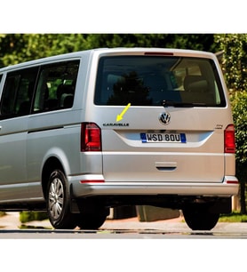 VW Transporter T6 2016-2019 Arka Bagaj Kapağı Caravelle Yazısı 7E9853687