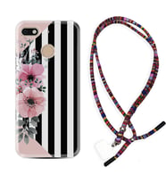General Mobile GM8 Go GM9 GM20 Pro Plus Kılıf Boyun Asklı Rasta Silikon Flowers 4 1390