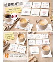 Sevgi Temalı 7x7 – 6’lı Set Dekoratif Kare Tasarım