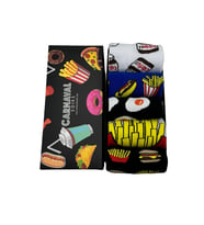 5'li Fast Food Yemek Yiyecek Desenli Renkli Çorap Set