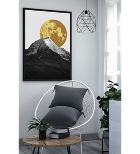 Çerçeveli Tablo Modern Sanatsal Dekorasyon Ev Dekoru Üçlü Çerçeve Abstract ÖZC-446 (Siyah)