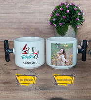 Patoloji Teknikeri Kupa Bardak Fotoğraflı T Siyah Kulplu Tıp Bayramı Hediyesi