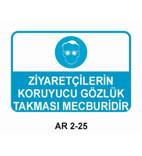 İŞ GÜVENLİĞİ UYARI LEVHASI 1 ADET PVC 21 X 29CM