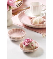 Kütahya Porselen Kütahya Porselen Bone Rosy 4 Parça 8 Cm Kase