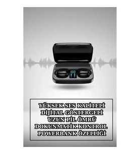 Mey İthalat® Wireless Şarjlı Pembe Akıllı Saat ve Kablosuz Bluetooth Kulaklık Dokunmatik Kontrol