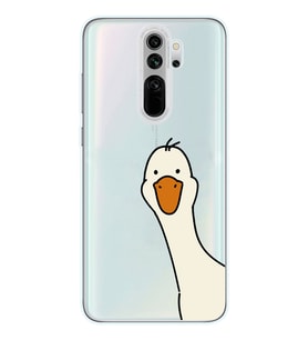 Redmi Note 8 Pro Uyumlu Sevimli Ördek Desenli Şeffaf Telefon Kılıfı