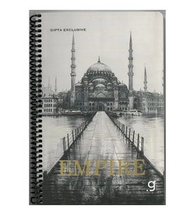 GIPTA EMPIRE SPİRALLİ LX KARTON KAPAK 17x24 80 YP. ÇİZGİLİ DEFTER 8445 - TEKLİ