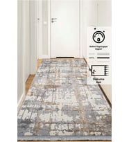 Konfor Modern Dokuma Notta 1100 Yolluk Halı (Bej)