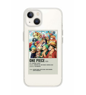 Iphone 14 Uyumlu One Piece Desenli Şeffaf Telefon Kılıfı