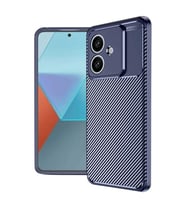 Coverzone Oppo A3 ile Uyumlu Silikon K?l?f TPU Negro Silikon Ultra Slim Fit K?l?f Oppo A3 ?le Uyumlu Karbon Delux K?l?f (Lacivert)