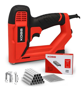 KOBB KBZ200B 8-16mm Zımba ve 15-16mm Profesyonel Çivi Çakma Makinesi + 3000 adet Yedek Zımba ve Çivi
