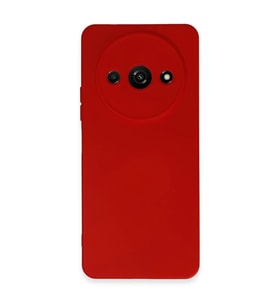 Xiaomi Redmi A3 4G Kılıf Nano içi Kadife Silikon - Kırmızı