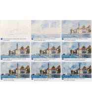 %100 El Emeği Karadağ (Montenegro) Manzara Resmi 56x37 cm Çerçevesiz
