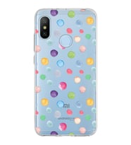 PrintiFy Xiaomi Mi A2 Lite ile Uyumlu Water Color 6  Kamera Korumalı Şeffaf  Kılıf