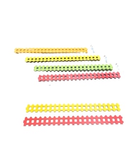Misyon Maket Ahşap Çit Renkli 30Cm 4Lü