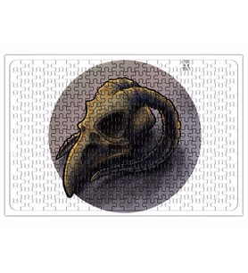 Skull Bird Branca Puzzle 240 Parça Yapboz