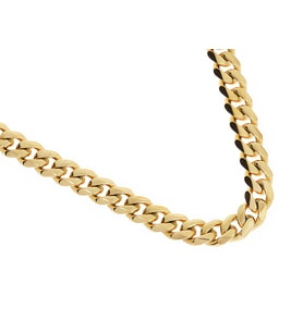 Erkek 6 mm Çelik Zincir Kolye (Gold)