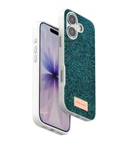 iPhone 17 Bright Simli Kapak - Koyu Yeşil