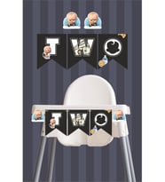 Patron Bebek Boss Baby Temalı TWO Banner (Kalın Kağıt) Doğum Günü