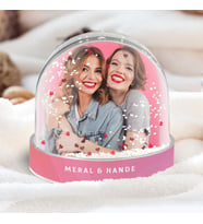 Arkadaşa Hediye Kişiye Özel Fotoğraflı Kar Küresi