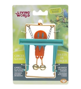 Living World Maymunlu Kuş Oyuncağı (Turuncu)