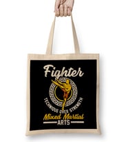 Mma Fighter Technique Over Strength Tasse Designed and Sold by Mixed Martial Arts Fighter Technique Over Strength Bez Çanta Uzun Saplı