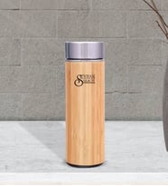 BK Gift Kişiye Özel 5316 Bambu Çelik Termos 500ml