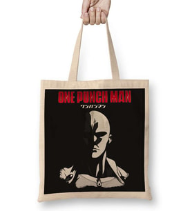 One Punch Man 02 Bez Çanta Uzun Saplı
