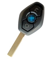 BMW E46 E60 E90 X3 X5 Uyumlu 3 Tuşlu Anahtar Kumanda Kabı Oto Anahtarlık HU92 Uçlu Logolu