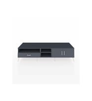 Kronos TV Ünitesi 3 Raflı Tek Çekmeceli 2 Kapaklı 220x59x51 Antrasit-Antrasit