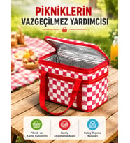 25 Litre Geniş Hacimli Termos Çanta Dayanıklı Fermuarlı Isı Korumalı Taşıma Çantası