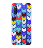 PrintiFy Xiaomi Mi 9 SE ile Uyumlu 1mm Slim Fit Water Color 1 Baskılı Şeffaf  Kılıf