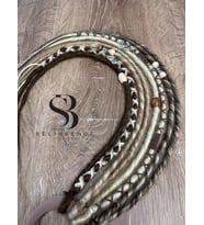 8'li 50 cm Platin & Açık Küllü Kumral & Koyu Küllü Kumral Rasta Toka
