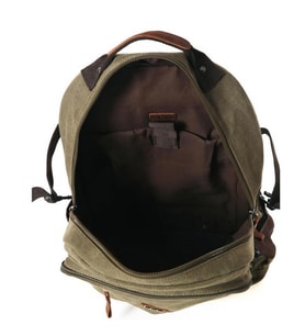 Ççs London 51573 Laptop Kanvas Sırt Çantası Haki