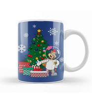 Sandy Cheeks Around The Christmas Tree Spongebob Kupa Bardak Porselen