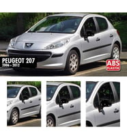 Peugeot 207 2006-2012 Batman Yarasa Ayna Kapağı Piano Black ABS Plastik