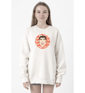 Monogatari Anime Takeo Gouda Circle Poster Beyaz Kadın 2ip Sweatshirt