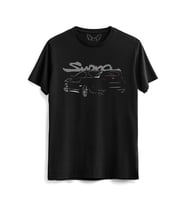 Supra Resimli Dijital Baskılı Siyah Tshirt