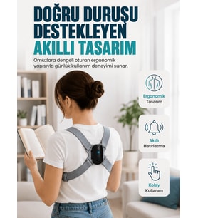 Titreşim Uyarılı Akıllı Düzeltici Günlük Kullanıma Uygun Dik Duruş Cihazı