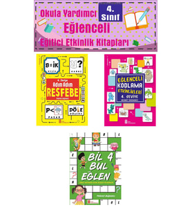 4.Sınıf Eğlenceli Ev ve Sınıf Etkinlik Seti (Karışık)