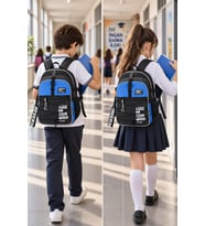 Okul Sırt Çantası Hiking Blue 3 Bölmeli Ortopedik Suya Dirençli 43x30x15 cm