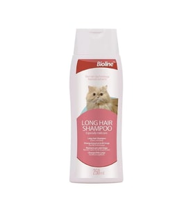 Bioline Uzun Tüylü Kediler İçin Şampuan 250 Ml (Beyaz)