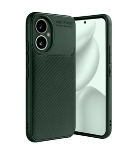 Honor 400 Kılıf Auto Focus Karbon Kapak - Koyu Yeşil