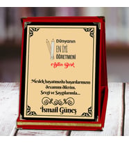 Öğretmenler Günü Plaketi, Kişiye Özel Plaket, Fotoğraflı plaket