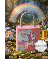 KİLİT Şeklinde Dev Boy Kumbara 26x17 Cm Hediyelik Metal Kumbara KAPAKLI kolay açılabilir model