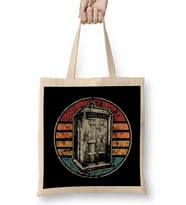 Vintage Police Box Bez Çanta Uzun Saplı