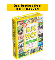 Özel Seri El Göz Koordinasyon Görsel Algı Geliştirici Hayvan İsimleri Öğretici İLK 50 HAYVAN