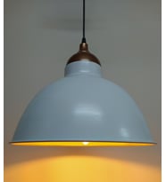 MYLİGHTS  RETRO  RUSTİK BEYAZ  İÇİ ALTIN BAKIR ASKILI METAL SARKIT (Siyah)